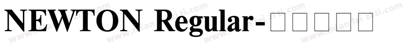 NEWTON Regular字体转换